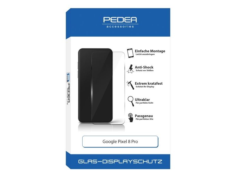 Pedea 12170005, Google, Pixel 8 Pro, Kratzresistent, Schockresistent, Transparent, 1 Stück(E)
