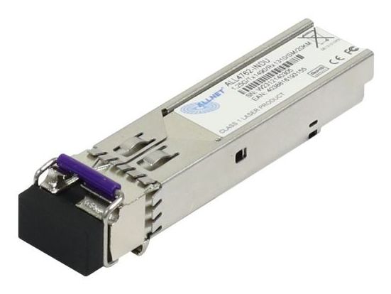 Allnet Switch Modul All4762-Indu Sfp(Mini-Gbic), 1000Mbit, Wdm(Bidi)/Lc, Tx1490nm/Rx1310nm, 9U, 20Km, Industrial -40/+85 Grad,