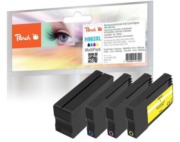 Peach Pi300-1005, Hohe (Xl-) Ausbeute, 58 Ml, 27 Ml, 2070 Seiten, 4 Stück(E), Multipack