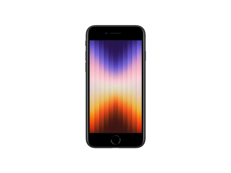 Apple iPhone SE (3rd generation) - 5G smartphone - dual-SIM / Intern hukommelse 128 GB - LCD-skærm - 4.7 - 1334 x 750 pixels - rear camera 12 MP - front camera 7 MP - midnat - Refurbish