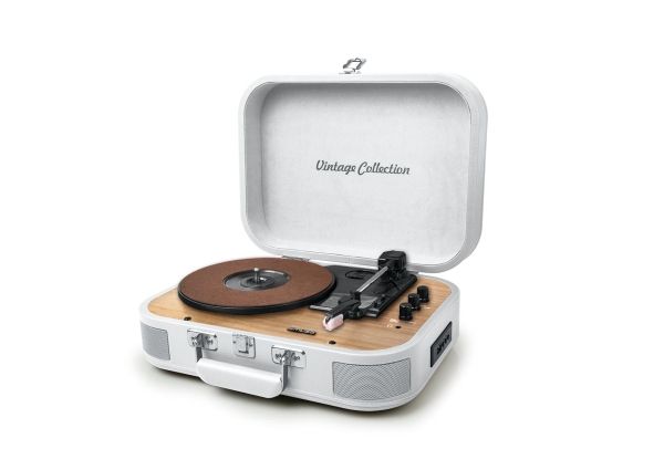 Muse MT-201 WW, Automatisk, Hvid, 45,75,33 rpm, Dreje, 3,5 mm, 10 W