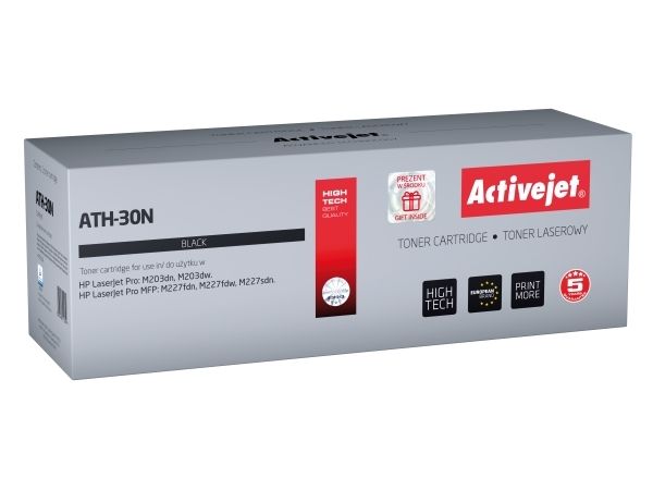 Activejet Ath-30N (Erstatning Hp 30A Cf230a Supreme 1600 Sider Sort), 1600 Sider, Sort, 1 Stk