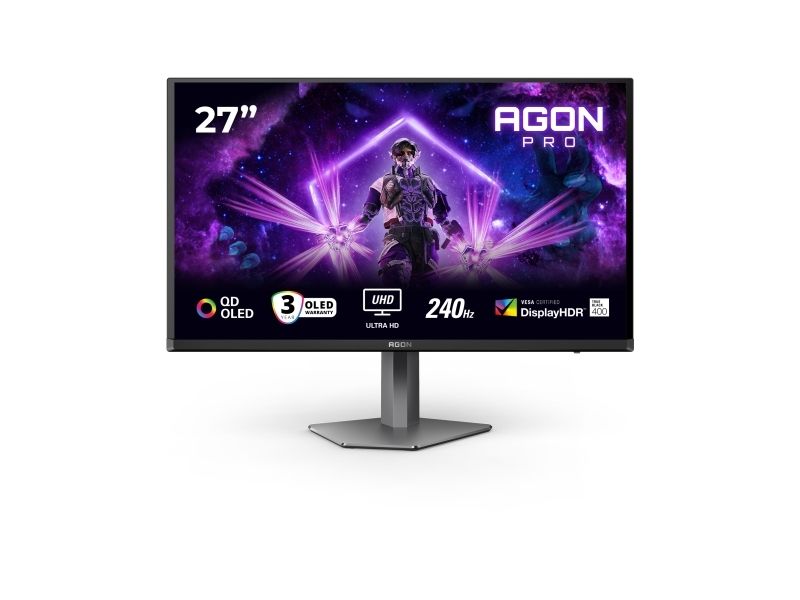Aoc G2 Ag276uzd Monitor 26,5" 4K 240 Hz Qd-Oled, Schwarz