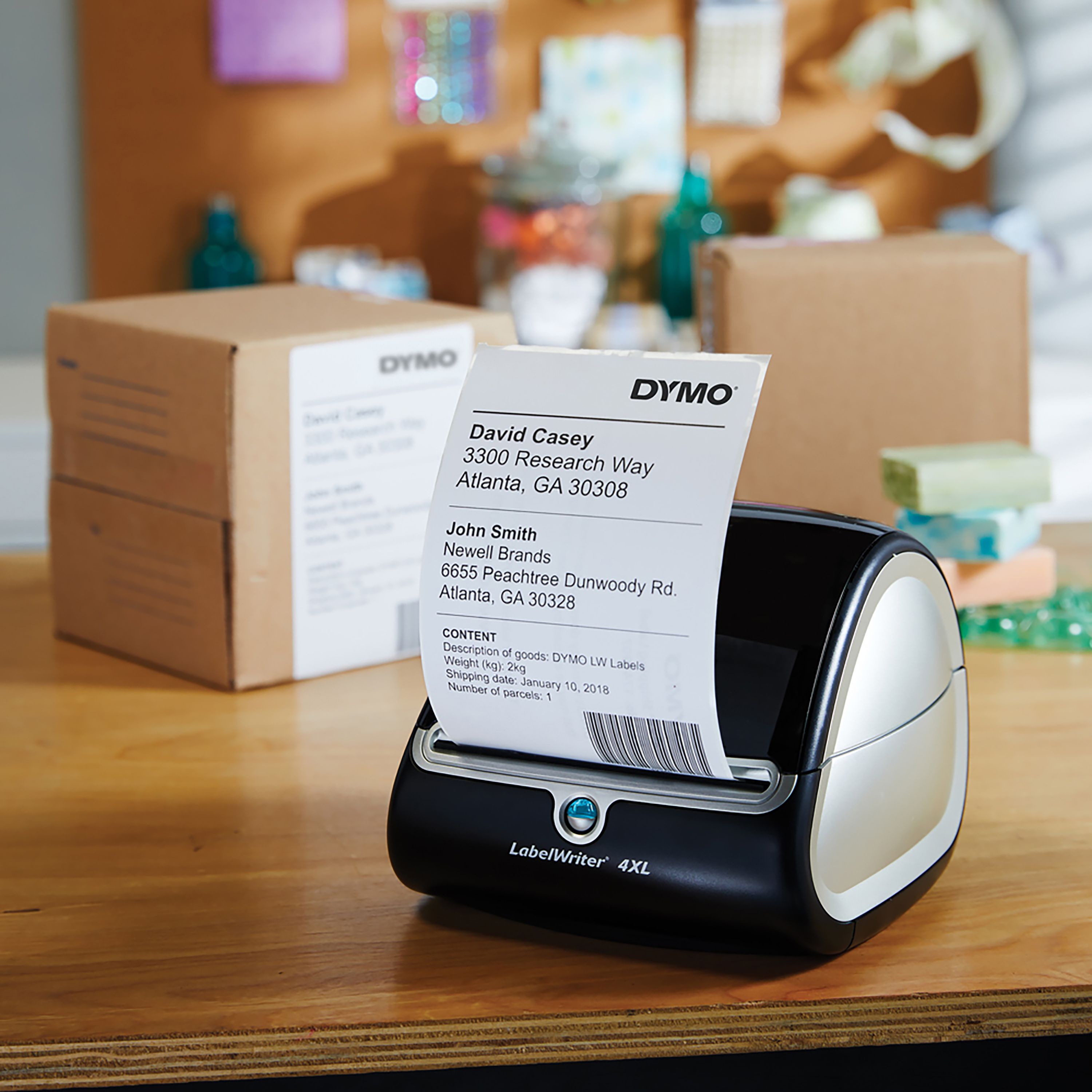 Dymo 2238107 Ups-Forsendelsesetiketter 102 Mm X 210 Mm, 6 Ruller Á 140