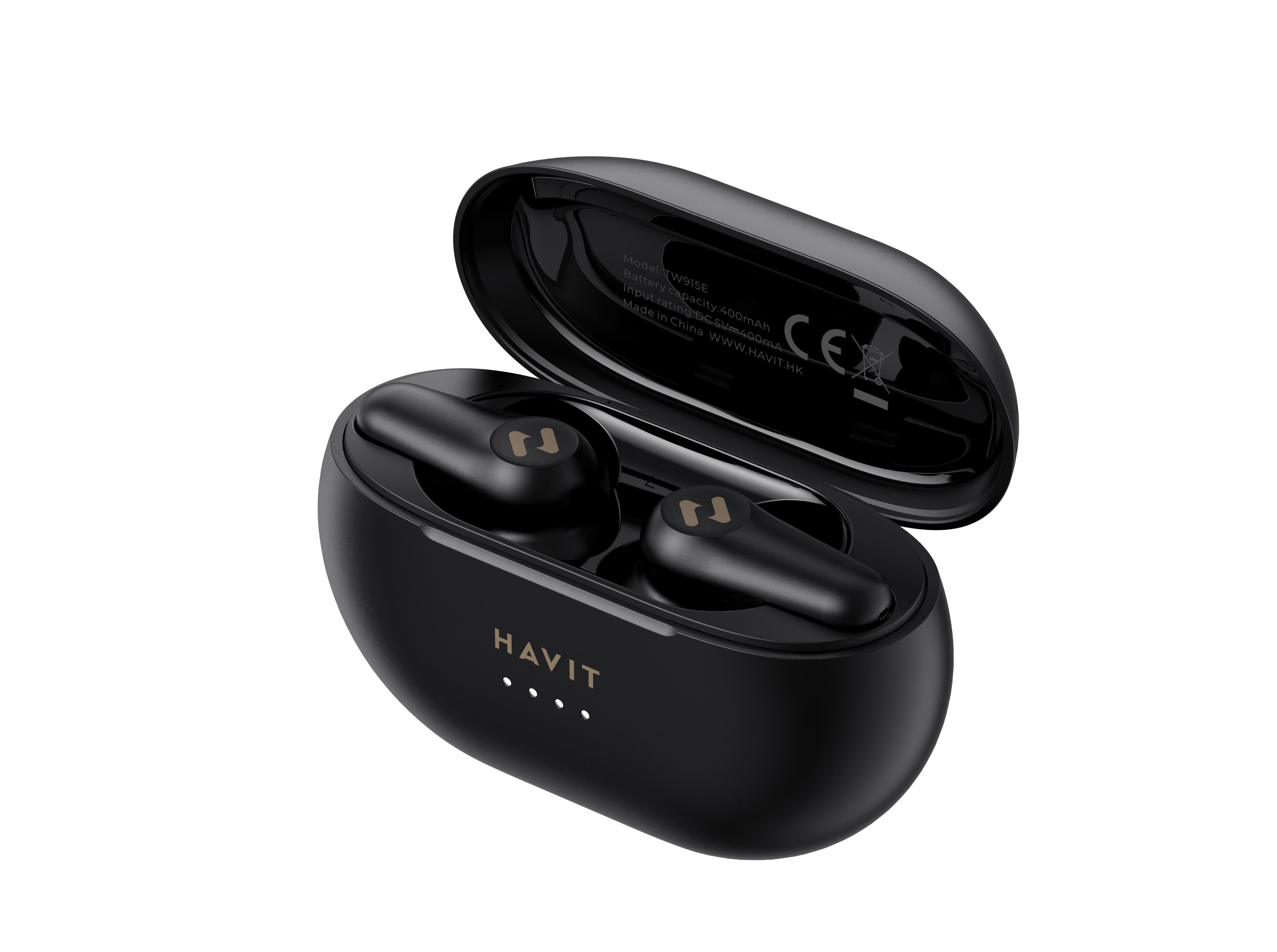 Havit Tw915e (Black), True Wireless Stereo (Tws), Anrufe/Musik, Kopfhörer, Schwarz