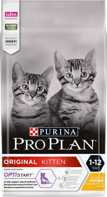 Purina Pro Plan Original Kitten Optistart, Voksen, Kylling, 1,5 Kg