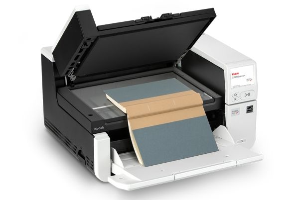 Kodak S3100f - Dokumentskanner - Dubbel CIS - Duplex - 305 x 4060 mm - 600 dpi x 600 dpi - upp till 100 sidor/minut (mono) / upp till 100 sidor/minut (färg) - ADM (300 ark) - upp till 45000 scanningar per dag - Gigabit LAN, USB 3.2 Gen 1x1