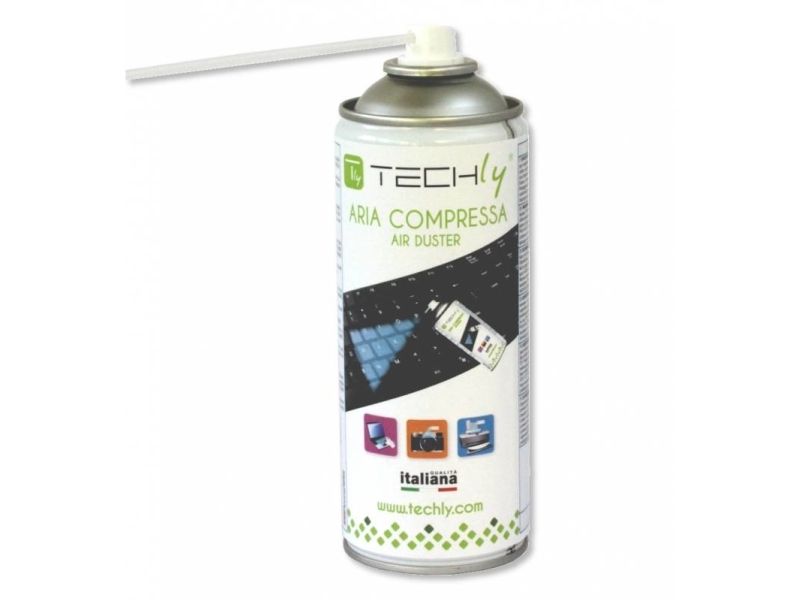 Techly Ica-Ca 100T, Udstyrsrensning Lufttryksrenser, Skærme/Plast, 400 Ml, Transparent, Air Pressure Cleaner, 0 - 50 °C