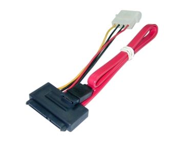 Lindy Sata Cable - Combined Data & Power, 0,3 M