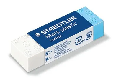 STAEDTLER Mars plast combi - Udvisker - 6,5 x 2,3 x 1,3 cm | Skrivredskap - Korrigeringsprodukter - Suddgummi | GameStuff