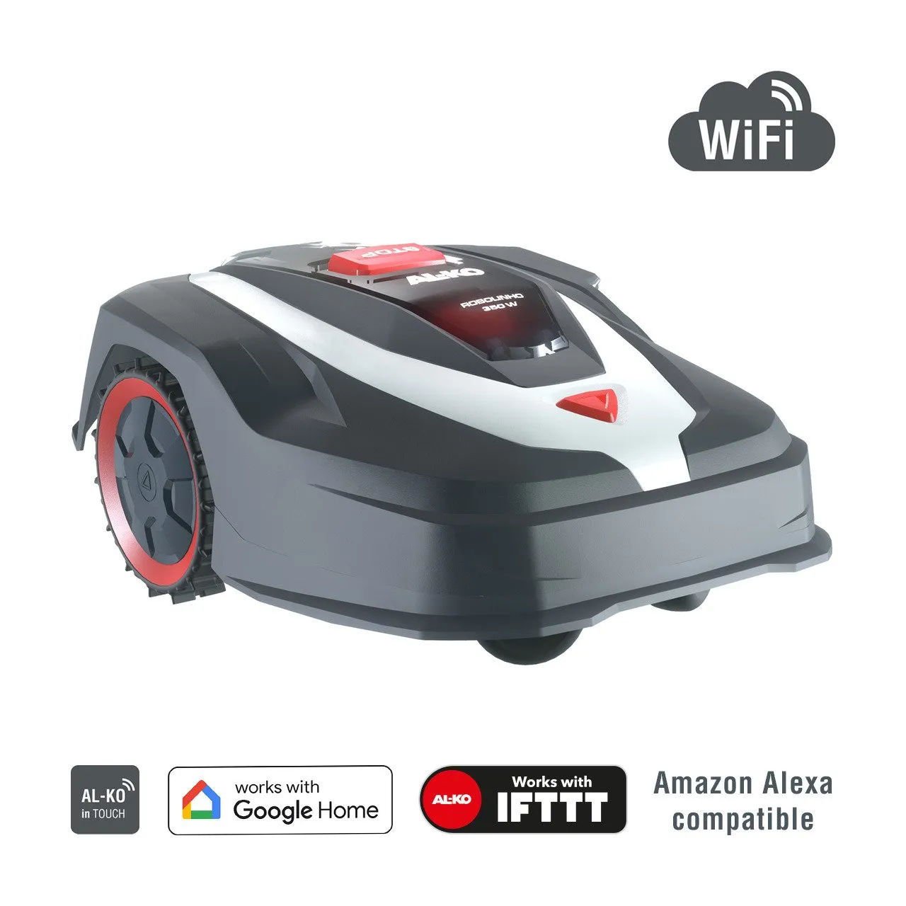 AL-KO Robolinho 350 W Motor: Li-ion 2,2 Ah / 18 V