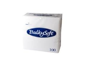 Serviette Bulkysoft 38X38 Cm 2-Lagig Weiß,100 Stück/Packung