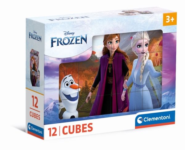 Clementoni Puslespil Frozen, 12 Cubes
