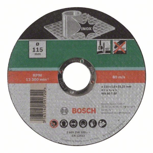 Bosch 2 609 256 320, Klippskiva, Rostfritt stål, 11,5 cm, Varje varumärke, 2,22 cm, Multifärg | Verktyg & Verkstad - Handverktyg - Tillbehör til Handverktyg | GameStuff