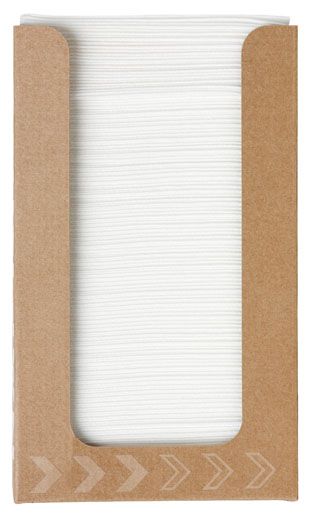Dispenser Duni, med 100 hvide servitter