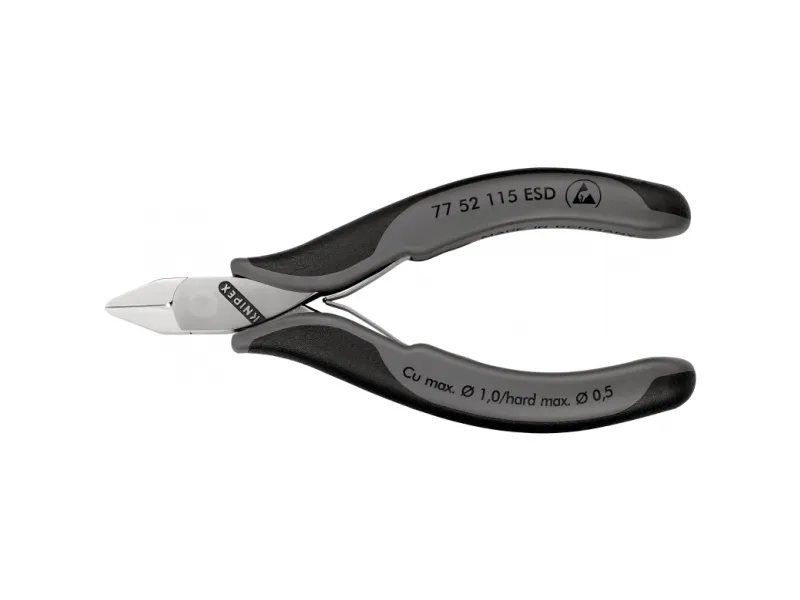 Knipex KP-7752115ESD, Avbitartång, 1,1 cm, 1,4 cm, 7 mm, 1 mm, Elektrostatiskt urladdningsskydd (ESD) | Verktyg & Verkstad - Handverktyg - Sidavbitare | GameStuff