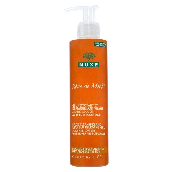 Nuxe Reve De Miel Face Cleansing Gel - Gesichtsreinigung Und Make-Up-Entferner 200Ml