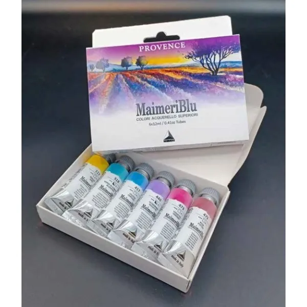 MaimeriBlu Watercolour set Provence - 6 tubes 12ml - Professional Watercolours | Skola & Hobby - Konstmaterial - Akvareller och vattenfärger | GameStuff