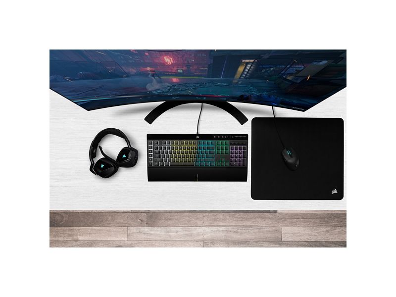 Corsair Gaming K55 Rgb Pro - Tastatur - Bagbelyst - Usb - Us International - Sort