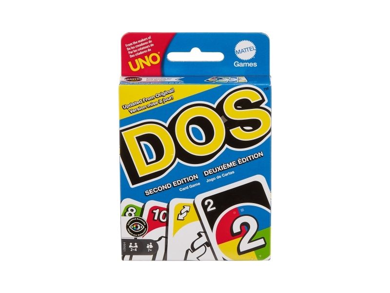 Mattel Games Anden Udgave Af Dos-Kortspil Til Hele Familien For Børn Og Voksne, Kortspil, Afskæring, 7 År, Familiespil