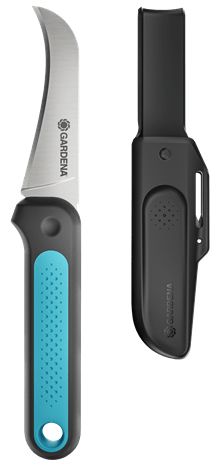 Gardena VeggieCut 12211-20 Erntemesser, Gürtelholster, grau/türkis