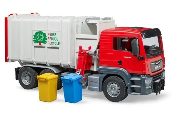 Bruder MAN TGS Side loading garbage truck toy | Leksaker - Bilar och andra fordon | GameStuff