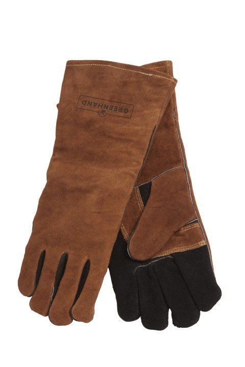 GREENHAND Palokäsine, naudannahkaa, 40 cm