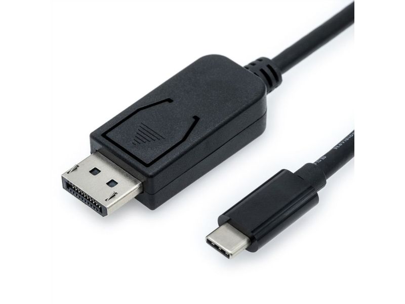 Value 11.99.5846, 2 M, Displayport, Usb Type-C, Hanstik, Hanstik, Lige