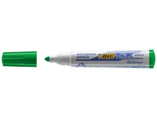 BIC VELLEDA 1701 - Markør - for whiteboard - grøn - alkoholbaseret blæk - 1.5 mm (pakke med 12)