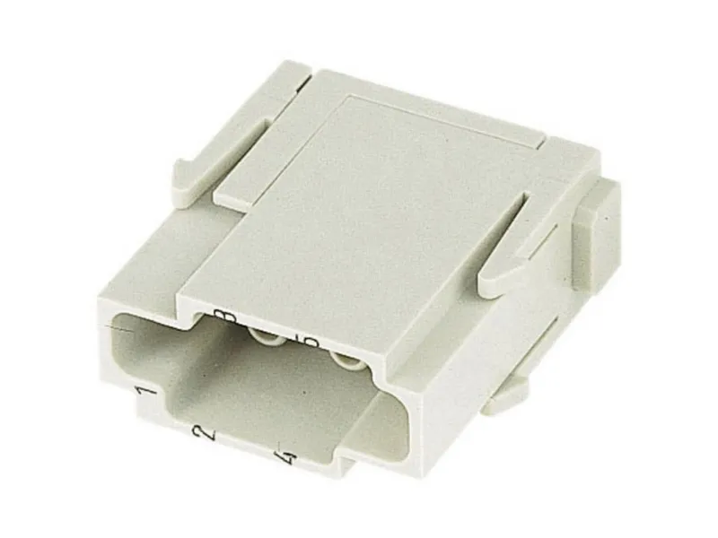 HARTING Stikindsats HAN E modul 6 polet, Crimp han ben, max 16A - (2 stk.) | Stickproppar och uttag | GameStuff