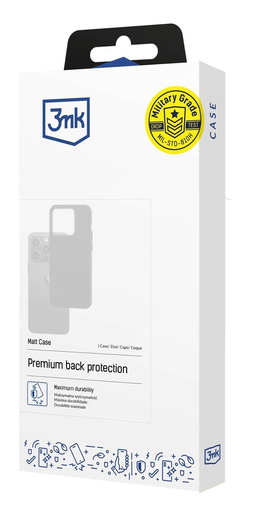 Handy-Rückseite 3Mk Xiaomi 14T, Mattschwarz