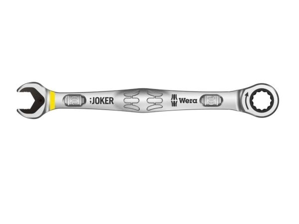 Wera Joker, 10 Mm, Rustfrit Stål, Chrom-Molybdæn Stål, Krom, Mat, Tyskland