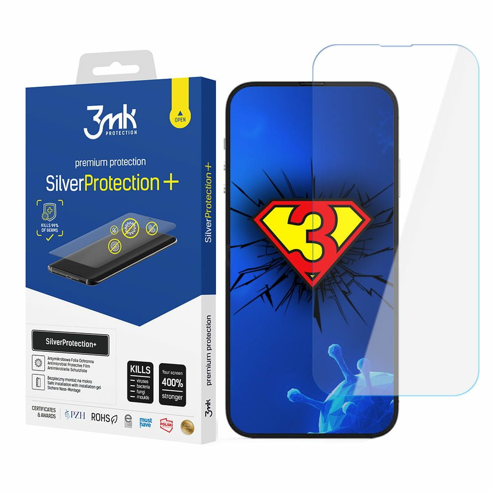 3Mk Silver Protection+ Iphone 14 Pro Max / 14 Plus Antibakterielle Player-Bildschirmfolie