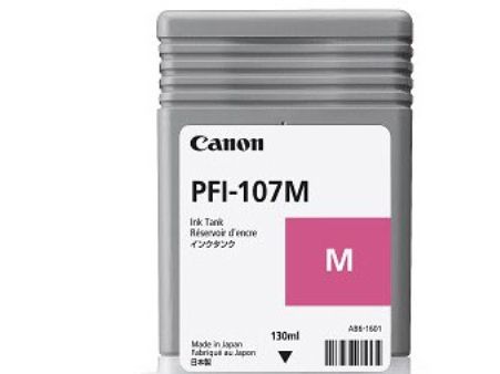 Canon PFI-107 M - 130 ml - magenta - original - blækbeholder - for imagePROGRAF iPF670, iPF680, iPF685, iPF770, iPF780, iPF785