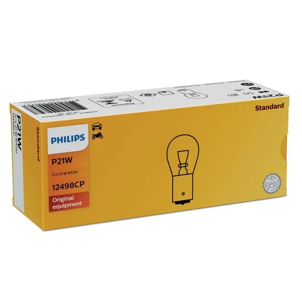 Philips Vision 12498CP More, 21 W, 12 V, P21W, 1 stk