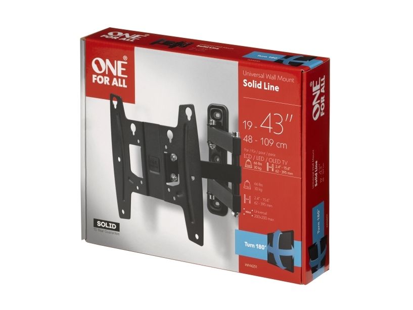 One For All Solid Wm 4251 - Halterung - Verstellbarer Arm - Für Tv - Bildschirmgröße: 19"-42" - Wandmontierbar