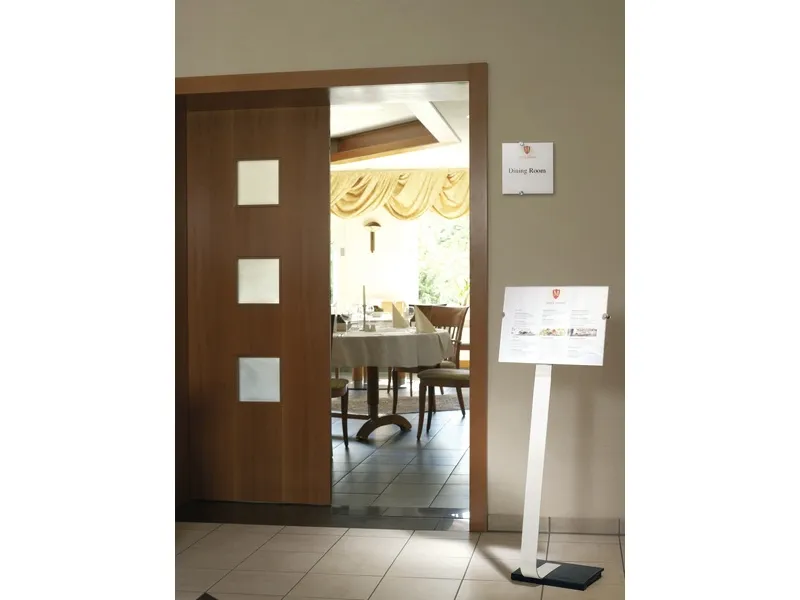 Durable CRYSTAL SIGN, A3, Akryl, Silver, 0 - 10°, 118 cm, 125 cm | Möbler - Tillbehör - Broschyrhållare | GameStuff