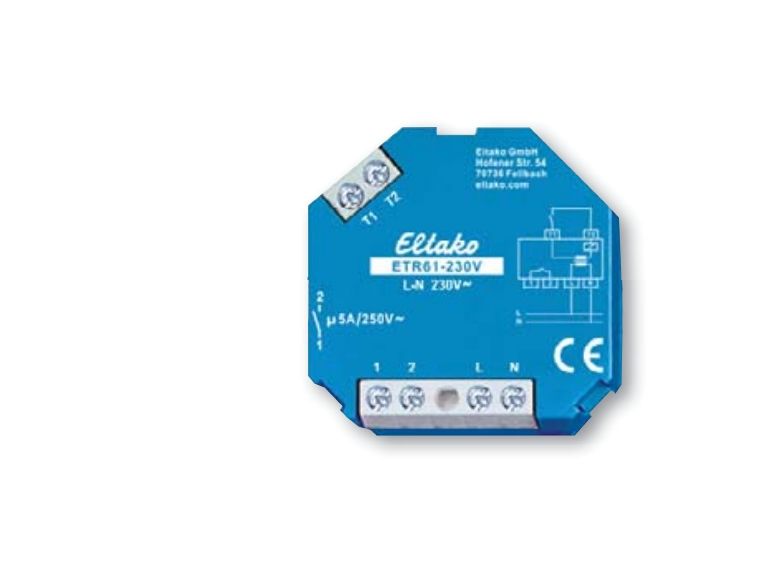 Eltako Etr61-230V, Persienne/Skodder Aktuator, Blå, Hvid, 230 V, 5 A