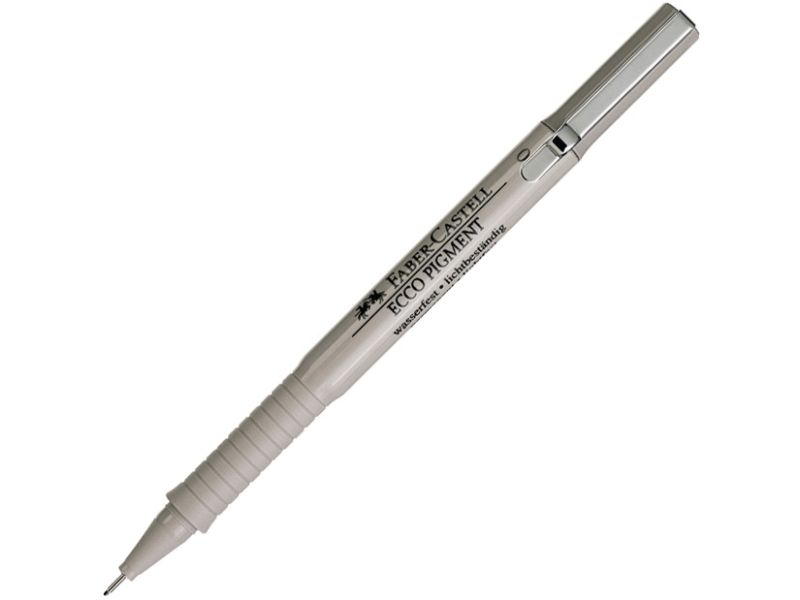 Faber-Castell Ecco Pigment, Grå, 0,2 mm