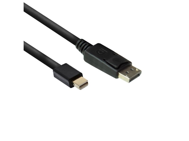 Ewent EW9865, 2 m, Mini DisplayPort, DisplayPort, Hanstik, Hanstik, 3840 x 2160 pixel