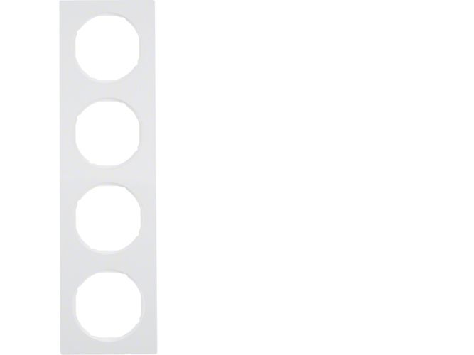 Berker 10142289, Hvid, Skrueløs, Berker, Blank, 1 Stk