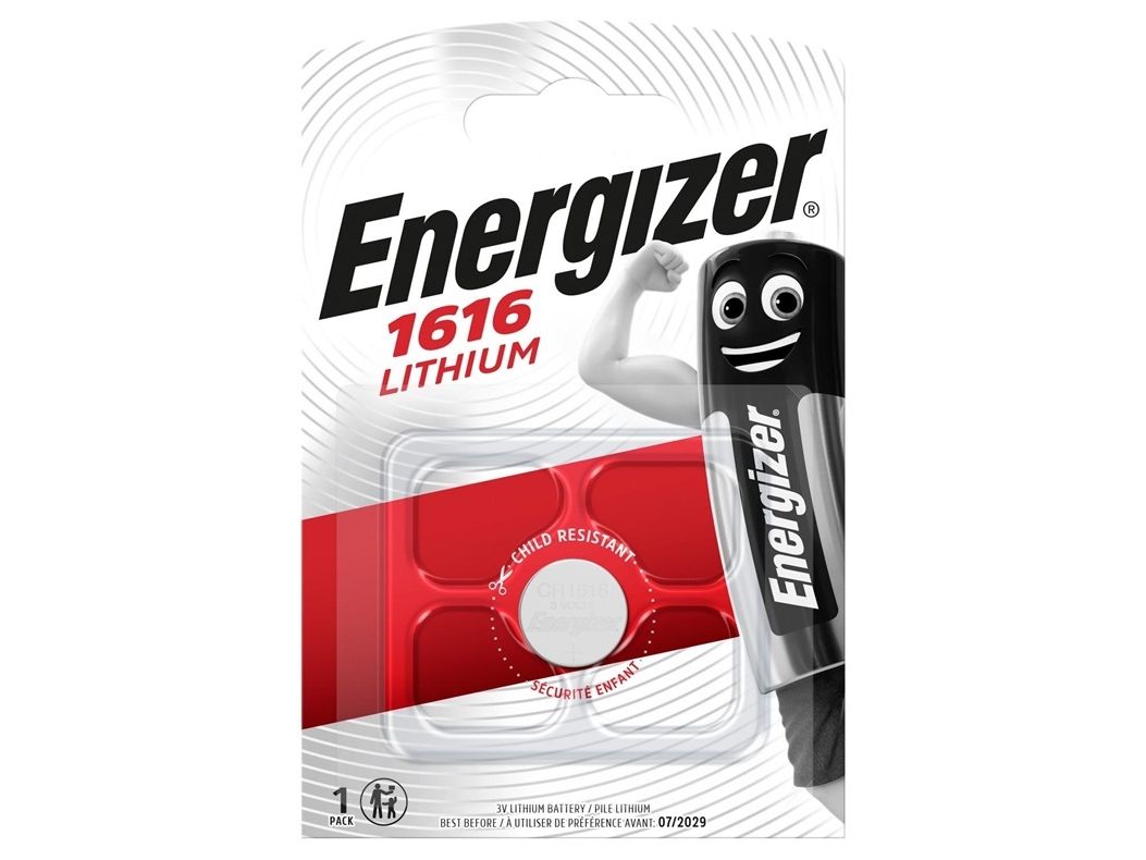 Energizer CR1616, engångsbatteri, CR1616, litium, 3 V, 1 st