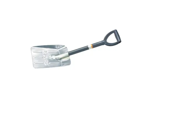 Fiskars 1000740, Snøskuffe, Aluminium, Plast, Sort, Grå, Oransje, firkant, D-formet, 750 g