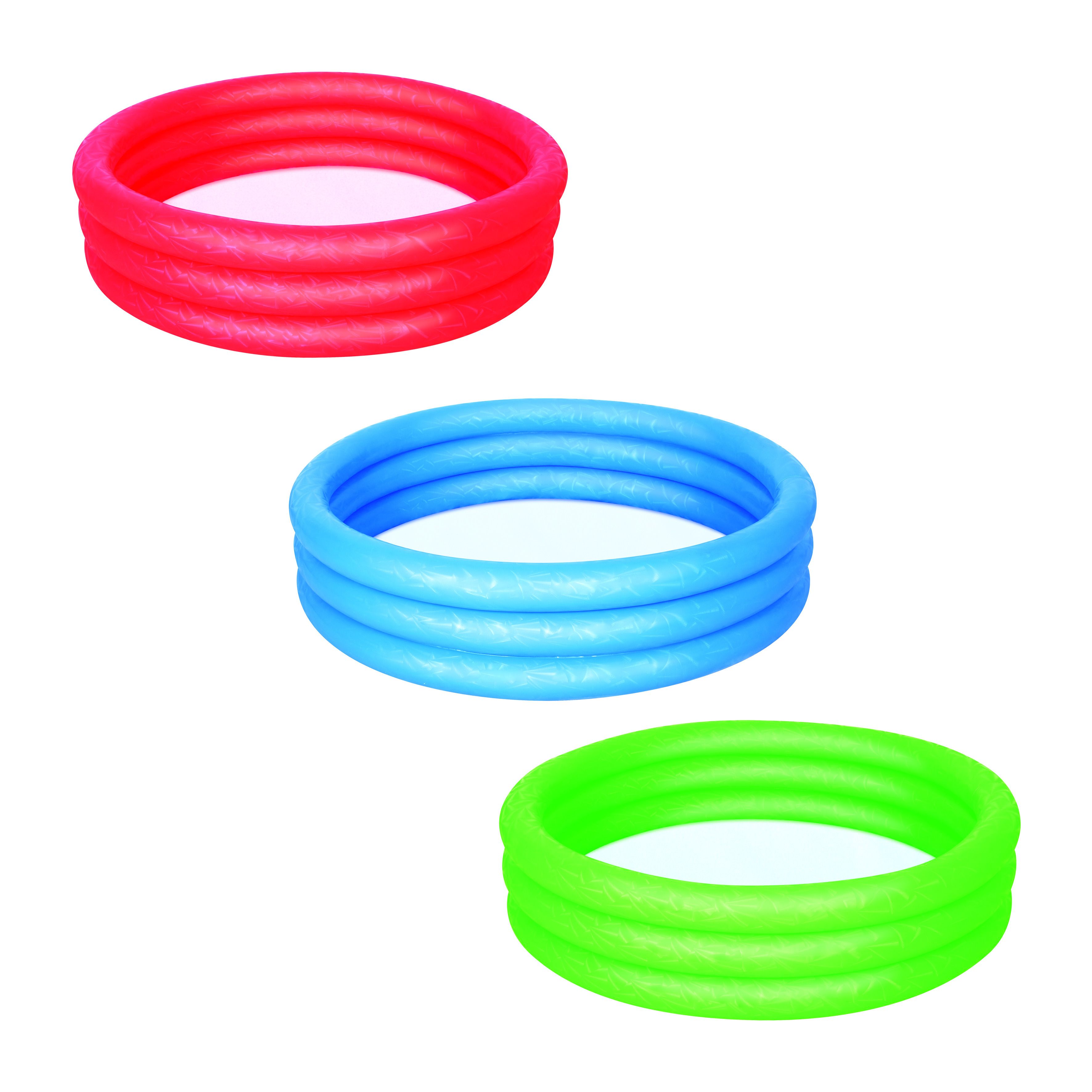 Bestway 51026, Aufblasbarer Pool, 282 L, Rund, 2 Jahr(E), Vinyl, Blau, Grün, Rot