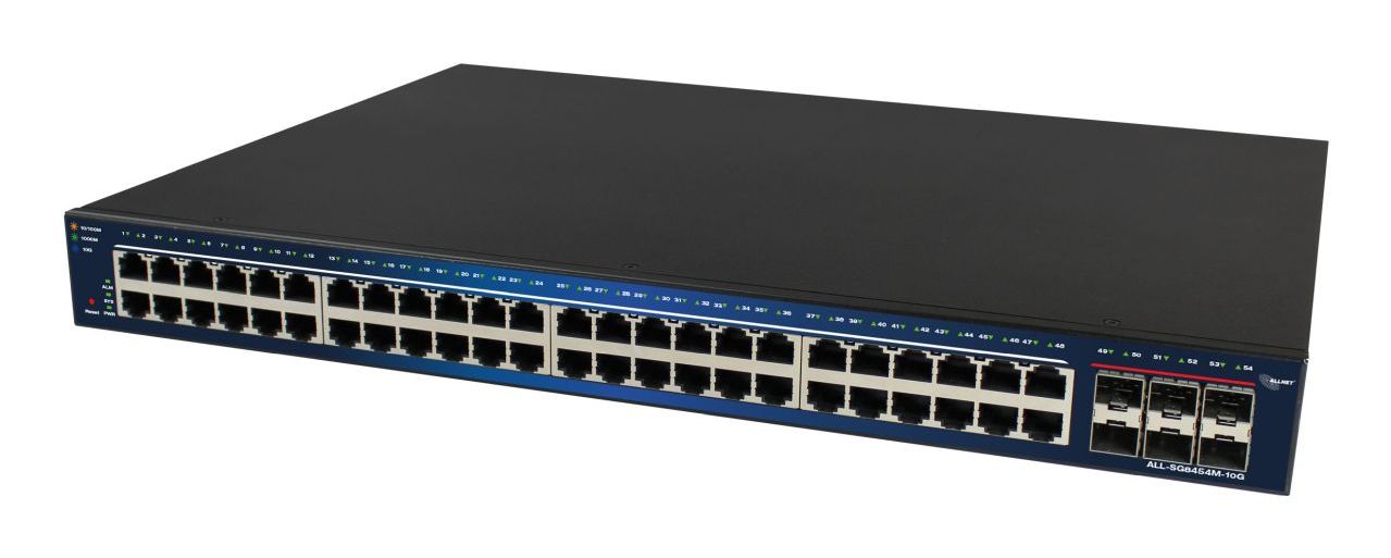 Allnet 209905, Administreret, L2, Gigabit Ethernet (10/100/1000), Fuld Duplex, Stativ-Montering