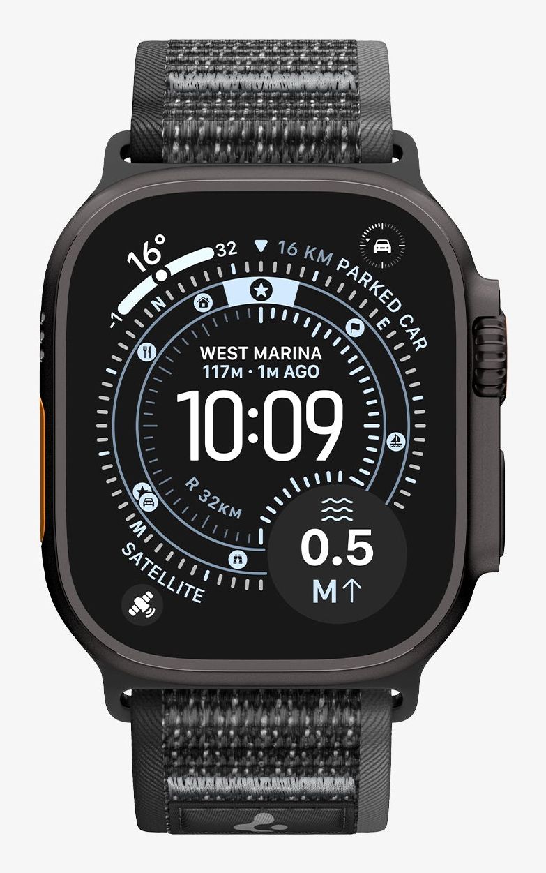 Spigen Athlex Air 2, Band, Smartwatch, Schwarz, Orange, Apple, Apple - Apple Watch Ultra 3 (49Mm), Apple - Apple Watch Ultra 2 (49Mm), Apple - Apple