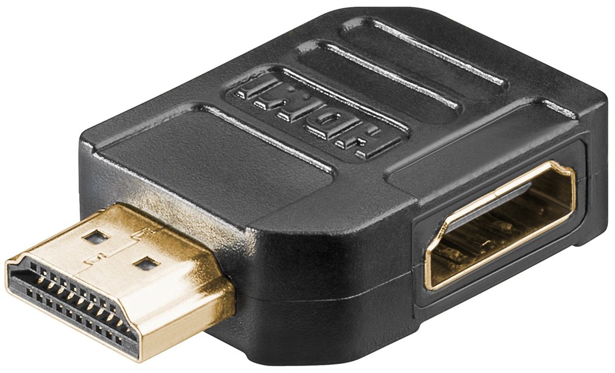 Goobay Hdmi Adapter, Vergoldet, Schwarz, Hdmi, Hdmi, Schwarz