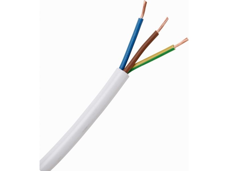 Kopp 151705847, 1 mm2, Hvid, Polyvinylchlorid (PVC), 500 V, 5 m, 7 mm