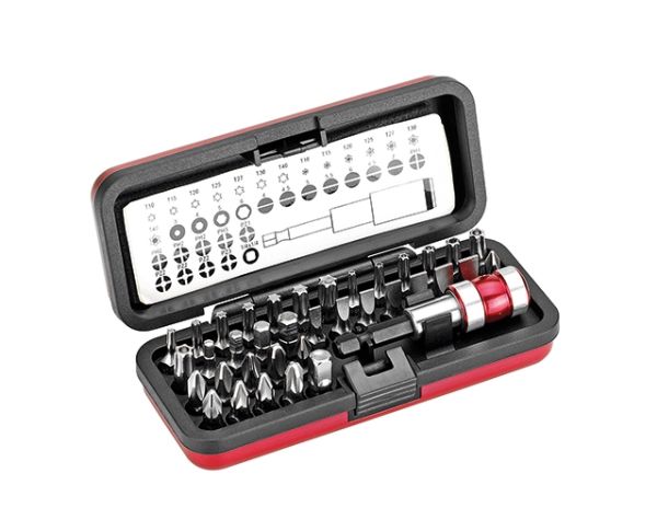 Cimco 113158, Steckschlüssel-Satz, 1/4", Metrisch, 4,4.5,5,5.5,6,7 Mm, T10, T15, T20, T25, T27, T30, T40, Ph1, Ph2, Ph3, Pz1, Pz2, Pz3