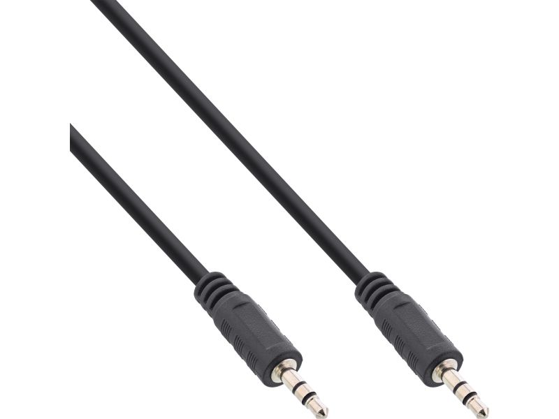 InLine 99932E, 3,5 mm, Manlig kontakt, 3,5 mm, Manlig kontakt, 0,3 m, Svart